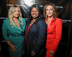 Francesca with Taylor Lynn and Ekaterina Shevlikova at The 79th Venice International Film Festival in Venice, Italy