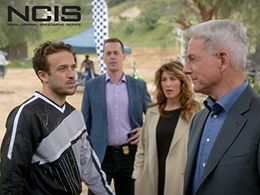 Mark Harmon, Jennifer Esposito, Sean Murray, and Henri Esteve in NCIS (2003)