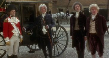 Rupert Graves, Struan Rodger, Julian Wadham, and John Wood in The Madness of King George (1994)