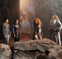 Robyn Lively, Joel McCrary, Caitlin Carmichael, and Sloane Morgan Siegel in Dwight in Shining Armor (2018)