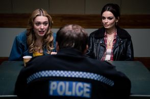 Neil Maskell, Aimee Lou Wood, and Emma Mackey in Sex Education (2019)