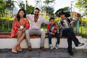 Left to Right: Elvia Hill, Luis Roberto Guzman, EJ Sanchez, Xolo Maridueña