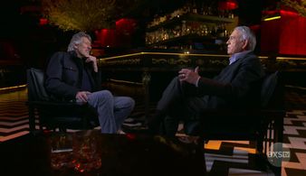 Dan Rather and Roger Waters in The Big Interview with Dan Rather (2013)