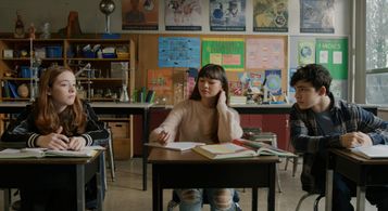 Bryce Gheisar, Niki Garcia, and Beatrice Kitsos in Are You Afraid of the Dark? (2019)