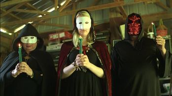 Janet Hetherington, Zoe Towne and John Migliore in GHASTLIES