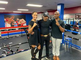 Marisol Correa alongside her father; Jose 