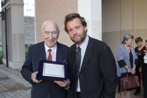 Giuliano Montaldo 'Best Actor' at Silver Ribbon 2013 for Quattro Volte Vent'Anni directed by Marco Spagnoli