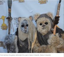 Stone Eisenmann as an Ewok at the Saturn Awards