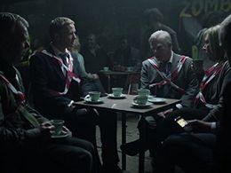 Phil Davis, Steve Pemberton, Rupert Penry-Jones, and Hannah Walters in Whitechapel (2009)