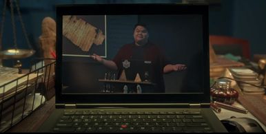 Romel De Silva as Oliver Ramos in Ghostwriter (2022)