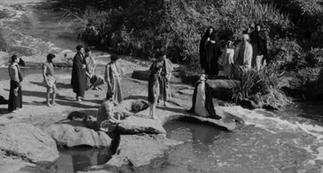 Luigi Barbini, Enrique Irazoqui, Giacomo Morante, and Mario Socrate in The Gospel According to St. Matthew (1964)