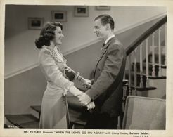Barbara Belden and Jimmy Lydon in When the Lights Go on Again (1944)