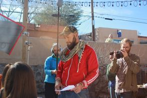 Justice Directing on the Set of Art Imitates Life Trailer. A TV PILOT he is developing.