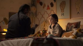 Zahn McClarnon and Darnell Besaw in Hawkeye (2021)