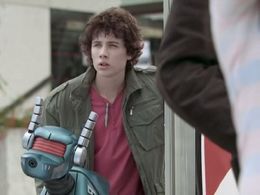 John Leeson and Keegan Joyce in K9 (2009)