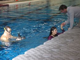 Cinematographer Ari Golan with Marty Murray on set of Caretaker