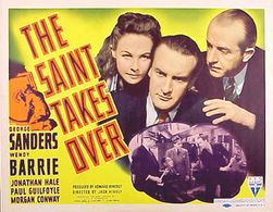 George Sanders, Wendy Barrie, and Jonathan Hale in The Saint Takes Over (1940)