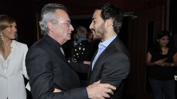 Marina Borensztein, Oscar Martínez, and Nicolás Francella at an event for The Weasel's Tale (2019)