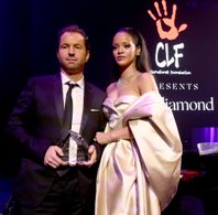 Rihanna and Michael Rapino