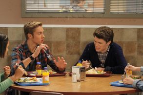 Austin North and Peyton Clark in I Didn't Do It (2014)