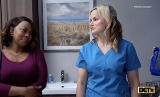 Ptosha Storey and Lauren Buglioli in Tyler Perry's The Oval