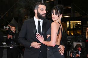 Romain Gavras and Dua Lipa at an event for The King of Algiers (2023)