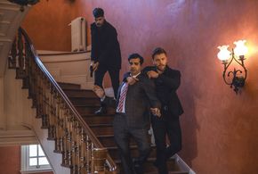 Kadir Kandemir, Tolga Saritas, and Genco Ozak in Söz: Çanakkale Geçilmez (2019)