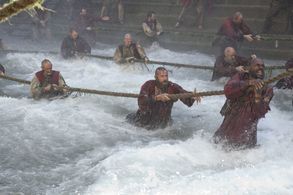 Cavin Cornwall and Hugh Jackman in Les Misérables (2012)