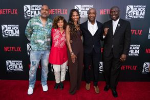 Jeff Friday, Kenya Barris, Nicole Friday, Nadia Hallgren, and Benjamin Crump