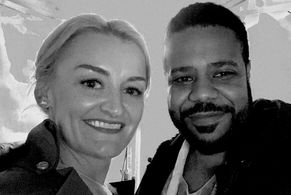 The absolutely spectacular Alison Wright on the set of SnowPiercer