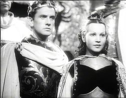 Luisa Ferida and Massimo Girotti in La corona di ferro (1941)