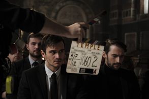 Petar Yordanov, Julian Kostov, and Martin Mednikarov in Temple (2019)