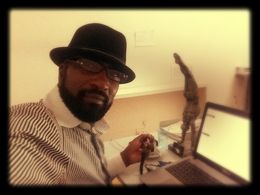 Writing session in my office. The clock is ticking.