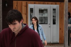 Vladimir Bilenjki on the set of Dad