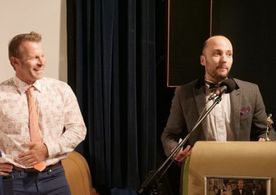 Scott Michael Wagstaff accepts ‘Best Actor’ award for film Pendulum