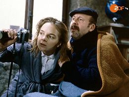 Sissy Höfferer and Günter Lamprecht in The Old Fox (1977)