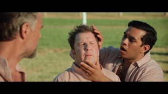 Josh Duhamel, Nick Swardson, and Nitin Prasad in Buddy Games: Spring Awakening (2023)