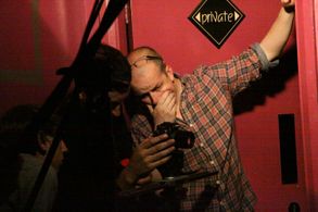 Spencer Hawken with Marcus Uthup and Dave Bird