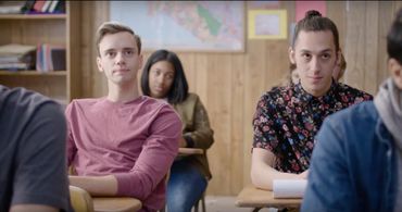 Still from Matt Allen's PUBLIC LIFE alongside Chris Tse