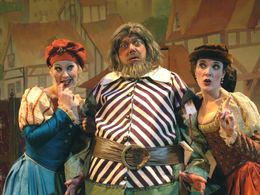 As Falstaff in The Merry Wives of Windsor at SW Shakespeare. Wearing a fat suit - I also have one for my Gleason work.