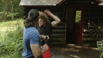 Gary Daniels and Ryan M. Shaw in Bring Him Back Dead (2022)