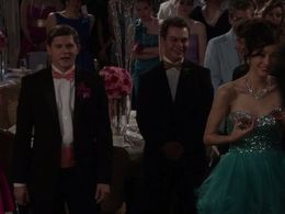 Michael Haber, Katie Findlay, and Ryan Dinning in The Carrie Diaries (2013)