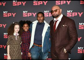 Dave Bautista, Brianni Walker, Chloe Coleman, and Rodney Damon Collins