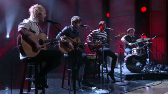 Michael Clifford, 5 Seconds of Summer, Luke Hemmings, Calum Hood, and Ashton Irwin in Conan (2010)