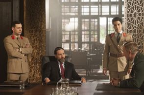 Chris Noth, Adam Rayner, Adam Sina, and Keon Alexander in Tyrant (2014)