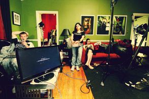 Sarah Lassez, Aaron Gaffey, and Galicia Vaca Lopez in The Dead Inside (2011)