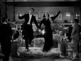 Cary Grant, Katharine Hepburn, Lew Ayres, and Jean Dixon in Holiday (1938)