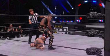 The Black Baron and Daniel L. Rivera in AEW Dark: Elevation (2021)