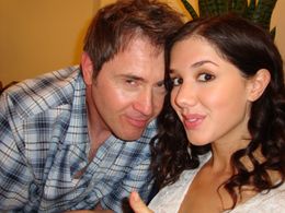 Mark Totty & Erica Dasher on the set of THE LAKE