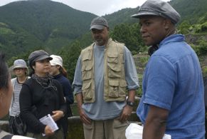 Filming in rural Japan.